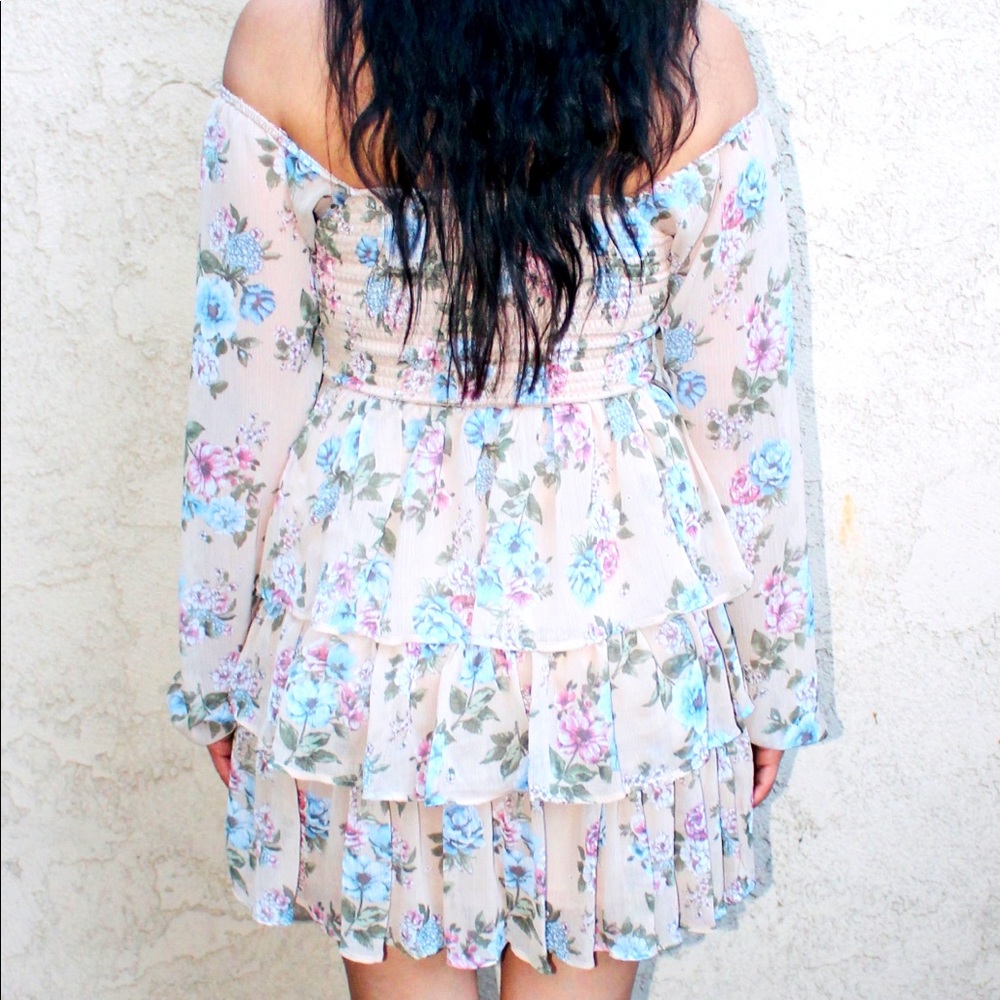 Spring Ruffle Floral Dress - Picture 3 of 5